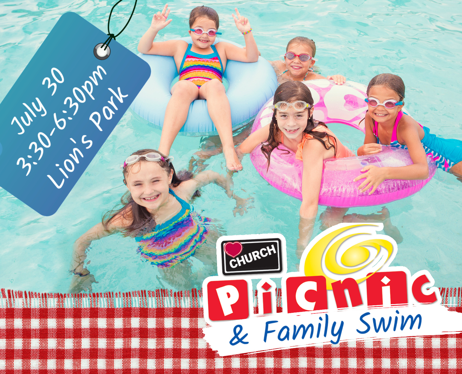Jubilee Community Church Event Church Picnic and Family Swim 2023 at Lion's Park in Dunnville, ON