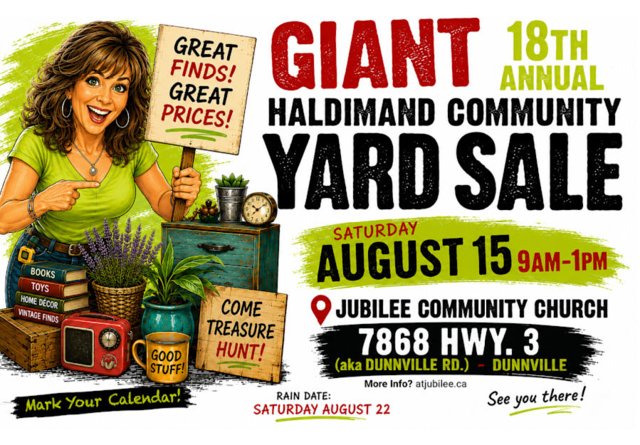 Giant Annual Community Yard Sale in Dunnville, Ontario