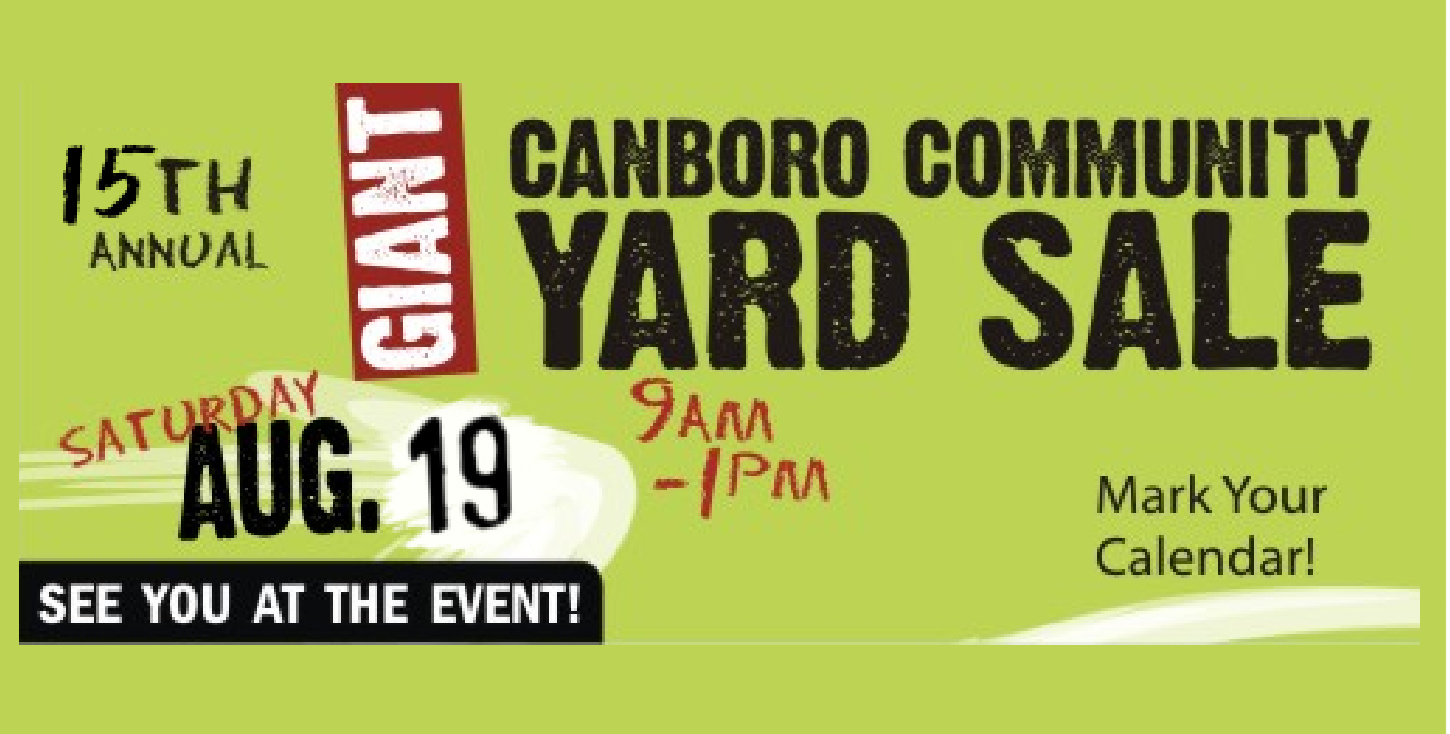 Community Yard Sale Event August 2023 at Jubilee Community Church in Dunnville, ON